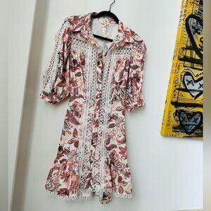 Floral Pink Romantic Dress